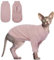 Haarlose Katzen-Weste Rollkragenpullover, atmungsaktiv, entzückende Katzenbekleidung, Pullover Kätzchen-T-Shirts mit Ärmeln, Katzen-Pyjama Jumpsuit für Sphynx, Cornish Rex, Devon Rex, Peterbalg