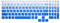 WYGCH Silicone Keyboard Cover for Lenovo Legion 5 Series 5i 5p 5pi 15.6 and 17.3 Inch Gaming Laptop - Keyboard Skin Protector - Gradient Light Blue