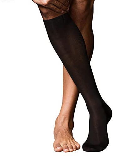 Intimitaly® 6 Paia Calze Uomo Filo di Scozia Lunghe e Corte Calzini Uomo Lunghi Eleganti Made in Italy (Testa di Moro, 45-47)