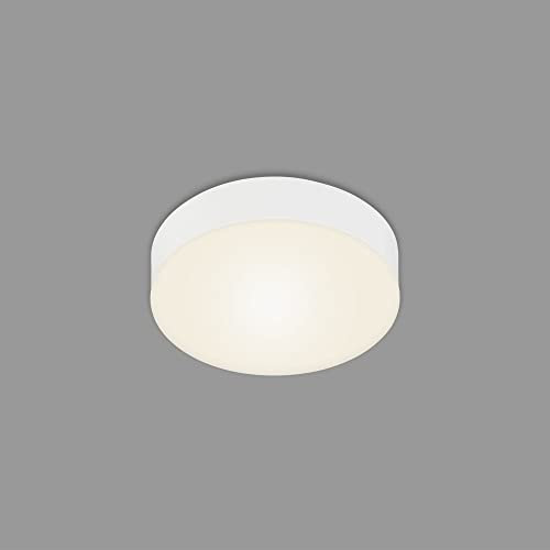 BRILONER - LED Deckenlampe rahmenlos, warmweiße Lichtfarbe, 11 Watt, 1000 Lumen, LED Lampe, Deckenleuchte, Wohnzimmerlampe, Schlafzimmerlampe, Küchenlampe, Deckenbeleuchtung, 15,7x3,6 cm, Weiß