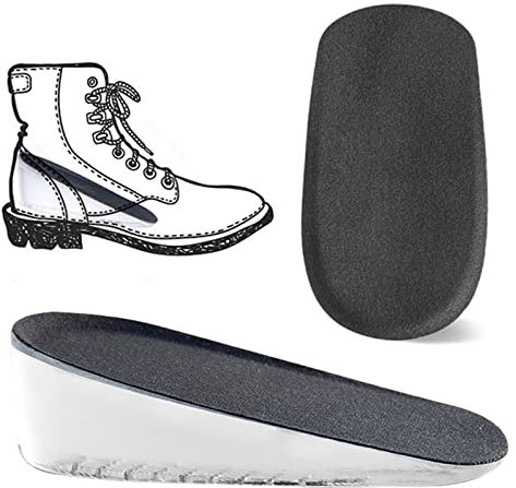 Talonnettes,Gel talon coussin,1 Paire 3CM Doux Talonette Tendon D'achille en Silicone,Semelle Surélevée pour Soulage Douleurs Pieds Set C