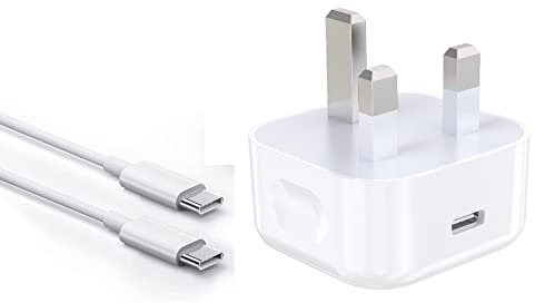 RS ACCESSORIZE Wall Charger Plug with USB-C Charging Cable 1Meter - Fast Charging Power Adapter Compatible with Samsung Galaxy S22/S23/S24/S25 and C-Enabled Devices