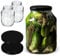 KADAX 2st 2,5L Einmachgläser mit Schraubdeckel fi100mm für Gurken, Kombucha, Kimchi | Konservengläse weite Öffnung zum Einlegen, Fermentieren, Einmachglas zum Einlegen, Einkochgläser, Gurkenglas