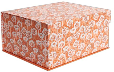 RHS Aufbewahrungsbox aus Karton, mittelgroß, Bloom-Design, Geschenkboxen, Heimdekoration, mit magnetischem Deckelverschluss, dekorativer Geschenkkorb, Bastelorganizer, Andenken und Speicher