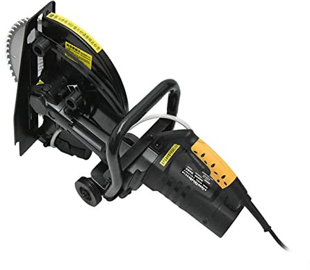 JVDDI Sierra Circular eléctrica de 6800W, cortadora portátil Ajustable de ángulo multifunción con Cuchillas, Cortador de Azulejos de Piedra de Metal y Madera(Three Blades)