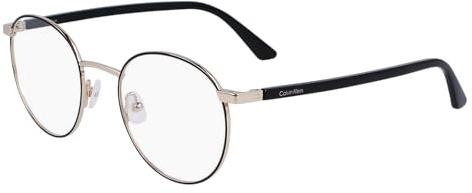 Calvin Klein CK23106 001 Black Eyewear Unisex Metallo, P-3, 49