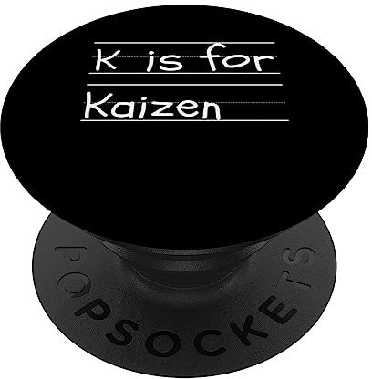 Personalisierte K is for Kaizen Name Student Kindergarten PopSockets mit austauschbarem PopGrip