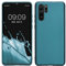 kwmobile Case kompatibel mit Huawei P30 Pro Hülle - Schutzhülle aus Silikon metallisch schimmernd - Handyhülle Metallic Karibikblau