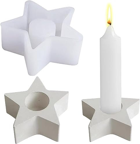 Silikonform kerzenhalter,3D Silikon Gießform Kerzenhalter DIY Kerzenformen Zum Gießen kerzen formen Silikon Kerzenform Selber Machen Set für Kerzenständer Tablett ，Halloween Gießform Kerzenhalter (A)