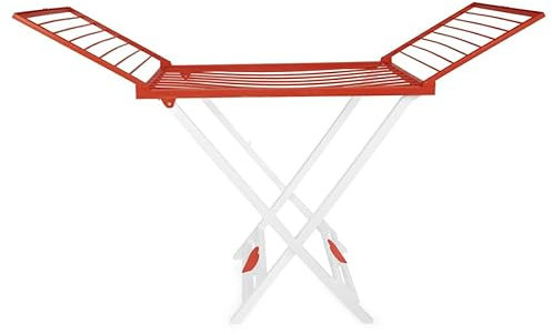 Giostyle GIO'STYLE Wäscheständer Giosy | Orange und Weiß | zusammenklappbar | Made in Italy | Ideal für Haus und Outdoor | Hergestellt aus PP | Linie Love