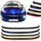 Lot de 2 pièces de pare-chocs avant pour Peugeot 207 2006–2014 – Kit de carrosserie de pare-chocs avant en plastique ABS de qualité professionnelle (noir)