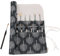 Amoyie Pliable Trousse pour Pinceaux Peinture, Toile Organiseurs pour pinceaux Acrylique, Aquarelle, Gouache et Huile, Arbre gris