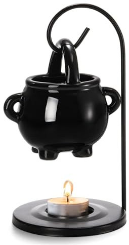 SYTHAK Duftlampe Keramik Teelicht für ätherische Öle,Duftlampe Hängender Kessel Wachsbrenner, Aroma Diffusor für ätherische öle, Wachsschmelzbrenner für Spa, Yoga,Meditation,Heimdekoration