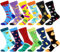 WeciBor Bunt Lustige Herren Socken,12 Paar Mehrfarbig Obst, Größe 43-46