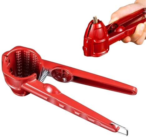 Sunflower Seed Peeler, Aluminium Nutcracker, Nutcracker for Walnuts, Nut Cracker Walnut Opener, Non-Slip Funnel Walnut Tongs for Sunflower Hazelnut