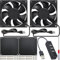 JYUDAUFU 2 piezas 8025 80mm × 25mm DC 5V 2500RPM Ventilador de refrigeración sin escobillas USB con accesorios, para impresora 3D/refrigeración de componentes electrónicos/bricolaje/carcasa de PC/CPU