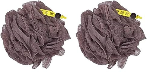 Beter- Esponja de baño para el cuerpo, esponja de malla exfoliante. Colección Coffee O'clock (Paquete de 2)