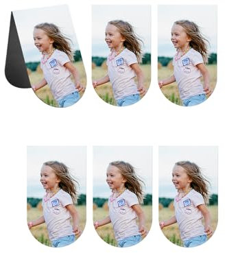 Jovivi 3er Personalisiert Lesezeichen mit Foto Gravur,Magnet Buchzeichen Magnetisch Seiten Markierungen Bild,Personalisiert Geschenk für Abitur Studenten Jungen Mädchen Kreative Geschenke (14 * 4cm)