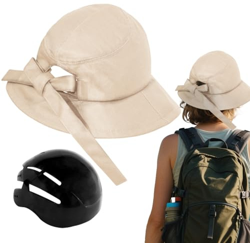 xowwyue Helm für Erwachsene Fahrräder, Radsporthelm en Erwachsener | Damenfahrräder Helme für Erwachsene | Leichte abnehmbare einstellbare unisex breite Krempeldesignhut für tägliche Treffen im Freien