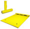 HOMASIS 270 x 180 cm Hamaca de agua para 4-6 personas, alfombra de natación enrollable de hasta 400 kg, alfombra de agua flotante de espuma XPE, hamaca de agua para mar, piscina y lago (amarillo, 270
