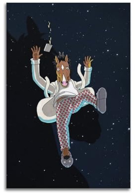 XZCEWSS Bojack Horseman Cartoon-TV-Poster, dekoratives Gemälde, Leinwand, Wandposter und Kunstdruck, moderne Familienschlafzimmer-Dekoration, Poster, 20 x 30 cm