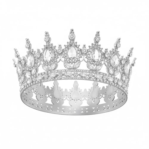Rainway Corona Dorata, Elegante e Scintillante, Diadema da Principessa, Per Donne e Ragazze, Diadema da Festa, Corona di Compleanno per Adulti, Per le Festività, 1