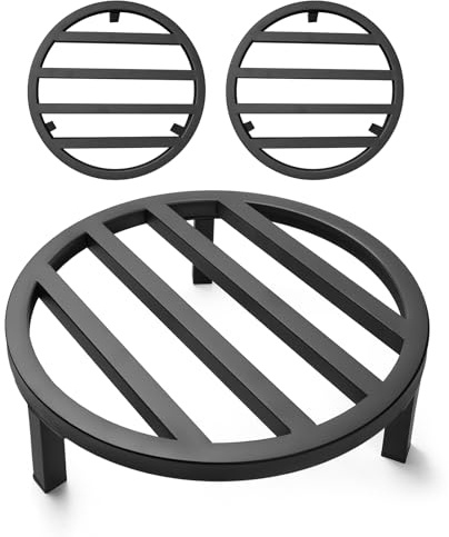 Zoapion 3 Pack 10.23 Inch Metal Plant Stands Outdoor Indoor Pot Riser,Black | 240 LBS Capacity,Short and Low-Profile,Rugged and Wobble-Free,Heavy Duty,Single Flower Stand Stool for 5-12 Inch Pots