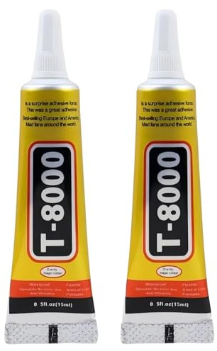 2pcs T8000 Multifunctional Craft Glue,Strong Contact Adhesive Glue,Clear Contact Electronic Components Glue,Craft & Electronic Glu/e,Super Strong Bond,High-Performance Waterproof Adhesive,Transparent