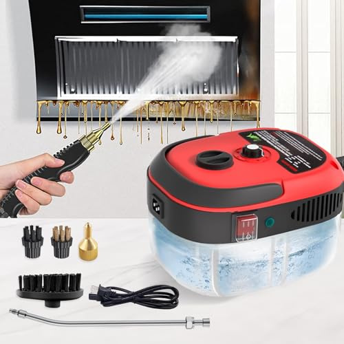 Limpiador a Vapor Portátil, Vaporeta de Mano 2500W, Vaporeta Limpieza Hogar, 6 Velocidades, para Limpiar Tapicería, Baño, Azulejos, Limpieza de Coches