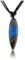 CHICNET Surferkette Baumwolle Holz Surfbrett Blume Türkis handbemalt verstellbar Kette blau