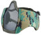 AOUTACC Airsoft Mesh Maske, Half Face Mesh Masken mit Gehörschutz für CS/Hunting/Paintball/Shooting-DW
