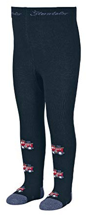 Sterntaler Baby Strumpfhose Feuerwehr – mit elastischem Komfortbund – weiches Baumwollmaterial, hautsympathisch und atmungsaktiv – marine, Größe 62