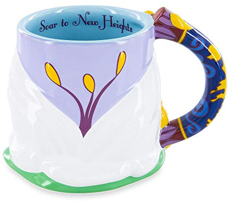 Jasmine Lotus Flower Sculpted Magic Carpet Ceramic Mug New