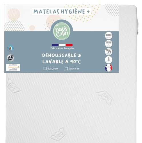 BabyCalin BBC532005 Hygienische Matratze, 60cm x 120cm, mehrfarbig, 1 Stück