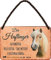 N / A Steckbrief Pferd - Der Haflinger 18x12 cm Blechschild Hängeschild HS124