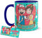 Kembilove Taza Desayuno para Parejas – Tazas Originales de Frikis para Enamorados – Taza Roja con Mensaje Gracioso Me atrapaste! – Tazas de de café para regalar el día de San Valentín