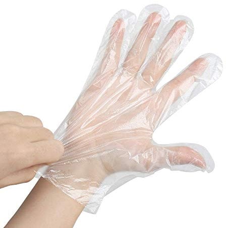 si - 2000 guanti usa e getta in plastica trasparente in polietilene, guanti in PE trasparenti per cucinare, pulire, fare tinte per capelli