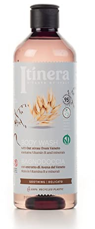ITINERA Duschgel mit Haferextrakt aus Venetien – Reich an Vitamin B & Mineralstoffen – Feuchtigkeitsspendend & Sanft zur Haut – 370ml
