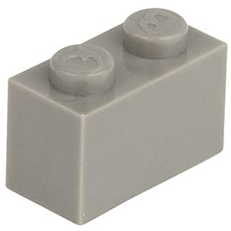 CMC imports 50 Klemmbausteine Bausteine 1x2 Noppen Kompatibel freie Auswahl 34 Farben (280 - Grau)