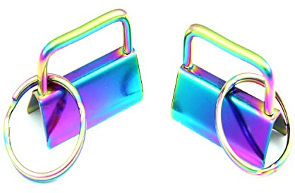 50 Schlüsselband Rohling 30mm Rainbow Schlüsselanhänger Rohling Lanyard Lanyards
