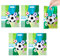20 Stück Fußball Partei Geschenk Taschen Süßigkeitstaschen Taschen Fussball Goodie Bags Fußball Thema PE Geschenktüten für Jungs Gastgeschenk Kindergeburtstags Party Deko