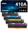 Palmtree 410A 410X Toner Kompatibel für HP CF410A CF410X Multipack Tonerkartusche für HP Color Laserjet Pro MFP M477fdw M477fdn M377dw M452dn M452nw Toner (Schwarz Cyan Gelb Magenta, 4-Pack)