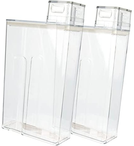Cabilock 2 Stück Vorratsbehälter für Waschmittel aus Pet mit Kreativ Transparentem Design Großer Kapazität und Multifunktionaler Pulverbehälter zur Einfachen Aufbewahrung im Haushalt