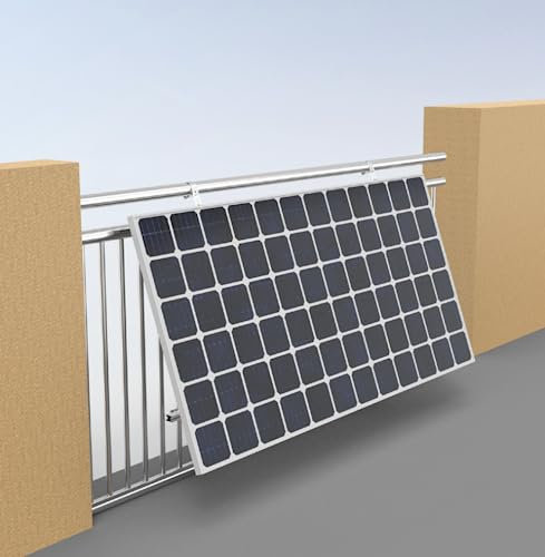 Balkonkraftwerk - Halterung für Solarmodul Balkon & Flachdach - Befestigung Solarpanel — Aufständerung für PV Anlage