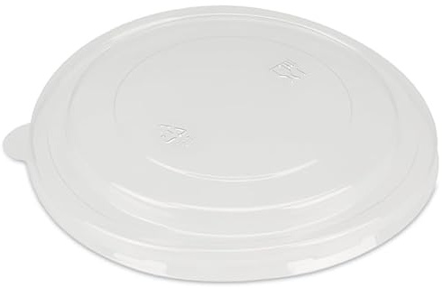 Pro DP 300 Salatschalen Salad Bowls Take away Salatverpackung rund Ø185mm 60mm hoch 1200ml Karton+PE fettdicht pass. Deckel wählbar - Inkl. VerpackG in D (Klarsichtdeckel Standard)