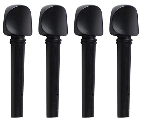 4 Pezzi Piroli per Viola, Piroli per Corde in Legno di Ebano Corde per Accordatura per Violoncello per Accessori di Ricambio per Viola
