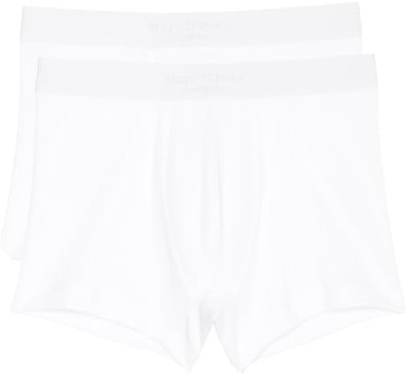 Marc O´Polo Men's Iconic Rib 2-Pack Boxer Shorts, White, Extra Large