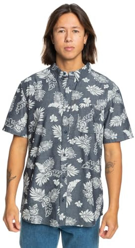 Quiksilver Gawanhill - Short Sleeve Shirt for Men - Kurzärmliges Hemd - Männer - S - Blau.
