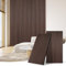 DOLLAR BOSS Pannelli acustici in legno, pannelli murali 3d 240x60cm, parete in legno, parete antirumore, pannelli acustici, parete con modanature decorative per ufficio&camera&cucina Ebano