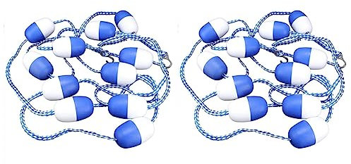 2X 11 Balles de Sécurité Flotteur Line-5M Piscine Sécurité Séparation Corde Flotteur Corde Ligne équipement de Piscine